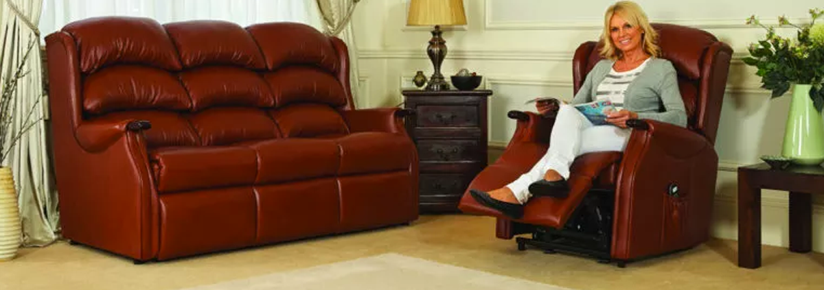 Leather Manual Recliner Chair